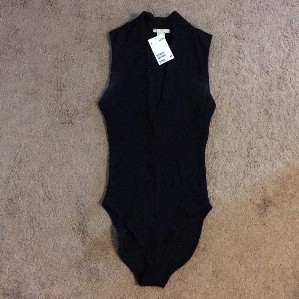 New With Tags Black Bodysuit